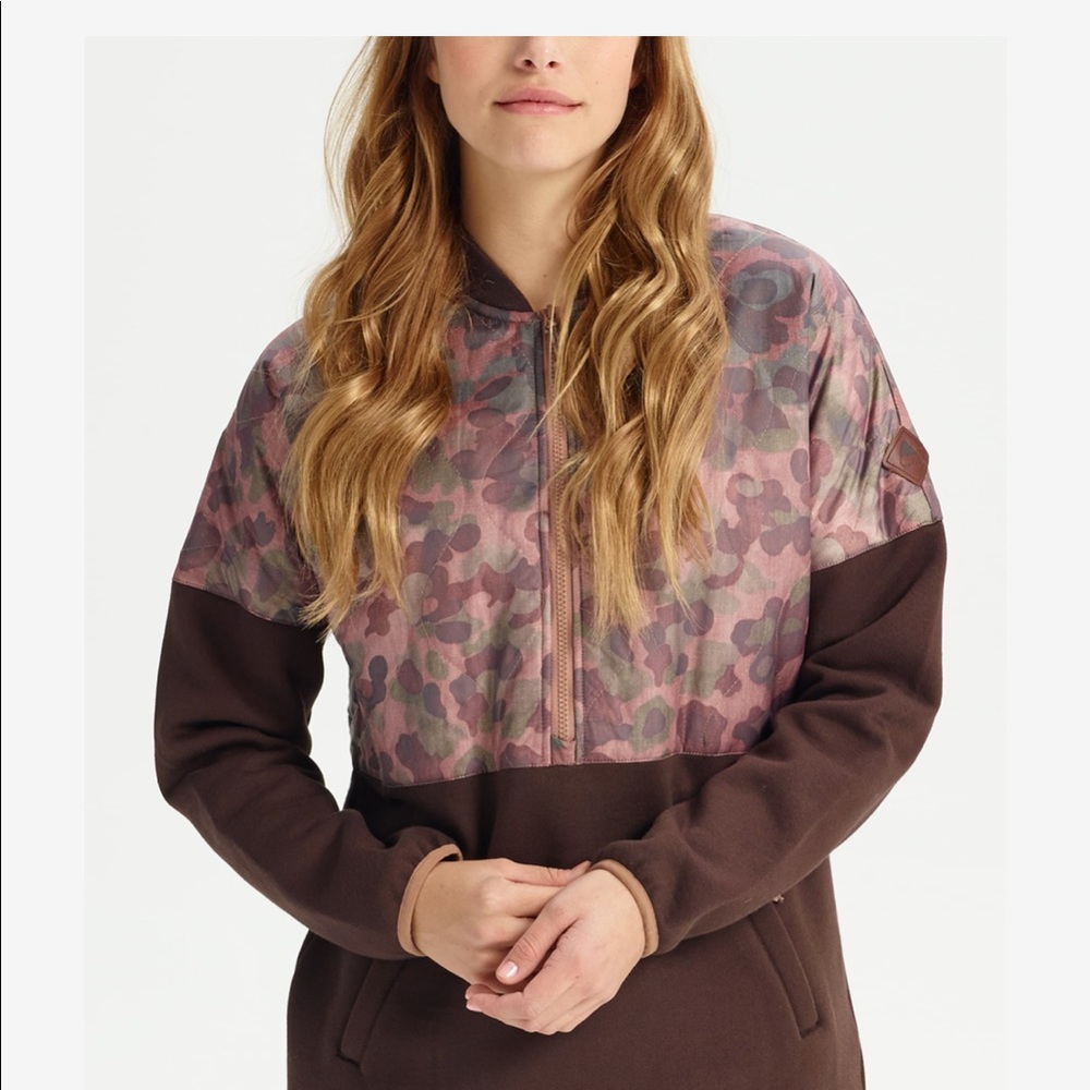 Burton Moonbase Camo Anorak 1/4 Zip XS